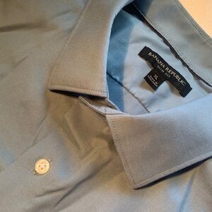 BANANA REPUBLIC Men's Slim Fit Blue Long Sleeve Dress Shirt XL